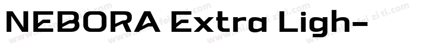 NEBORA Extra Ligh字体转换